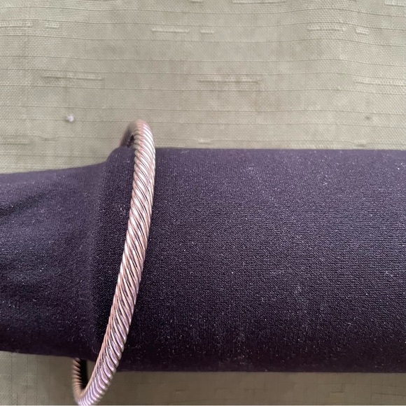 Women’s DSMK Stainless Steel Two Tone Cable Bracelet With faceted Amethyst - Picture 4 of 4